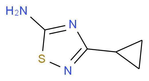 5-Amino-3-cyclopropyl-1,2,4-thiadiazole_分子结构_CAS_)