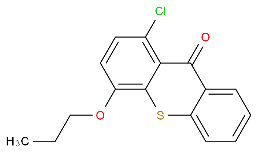 1-chloro-4-propoxy-9H-thioxanthen-9-one_分子结构_CAS_142770-42-1