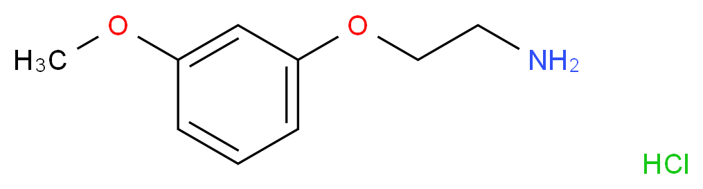 2-(3-methoxyphenoxy)ethanamine hydrochloride_分子结构_CAS_26378-67-6)