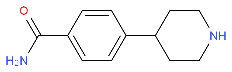 4-Piperidin-4-yl-benzamide_分子结构_CAS_886362-49-8)