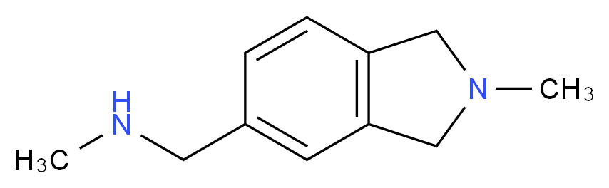 N-Methyl-1-(2-methyl-2,3-dihydro-1H-isoindol-5-yl)methanamine_分子结构_CAS_959237-27-5)