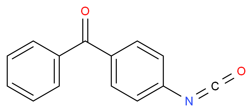 (4-isocyanatophenyl)(phenyl)methanone_分子结构_CAS_63648-38-4