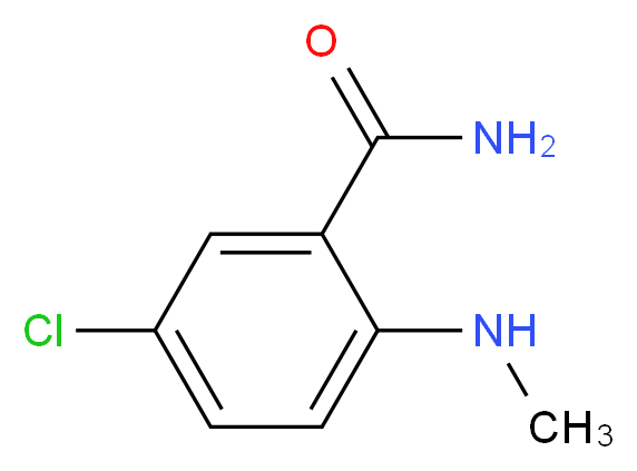 5-chloro-2-(methylamino)benzamide_分子结构_CAS_31823-19-5