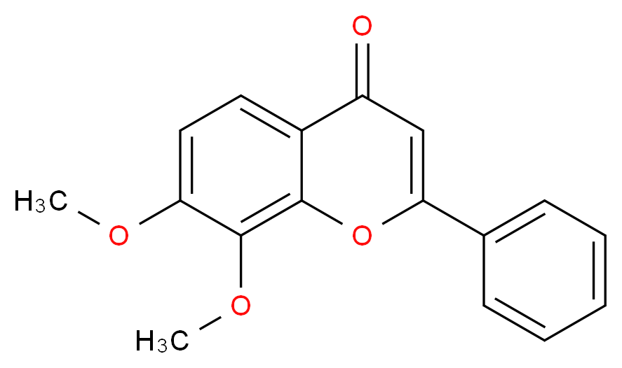 7,8-dimethoxy-2-phenyl-4H-chromen-4-one_分子结构_CAS_65548-54-1