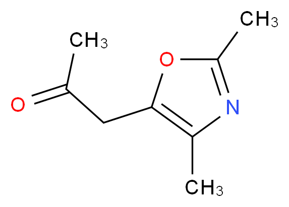 1-(2,4-DIMETHYLOXAZOL-5-YL)PROPAN-2-ONE_分子结构_CAS_1196154-14-9)