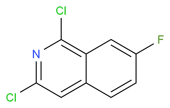 1,3-dichloro-7-fluoroisoquinoline_分子结构_CAS_941294-25-3