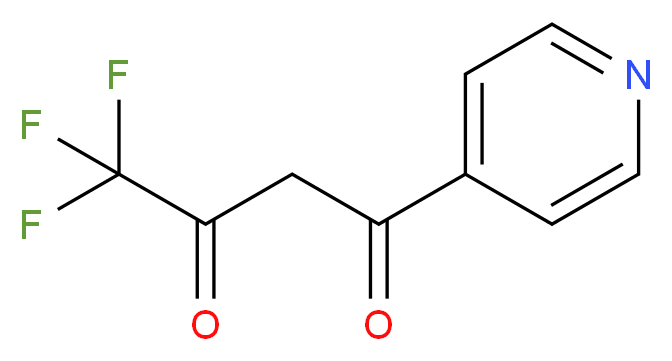 4,4,4-trifluoro-1-(pyridin-4-yl)butane-1,3-dione_分子结构_CAS_399-06-4