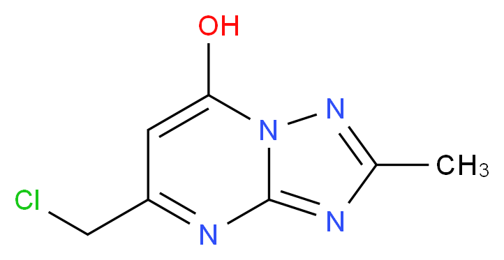 5-(chloromethyl)-2-methyl[1,2,4]triazolo[1,5-a]pyrimidin-7-ol_分子结构_CAS_1211499-84-1)