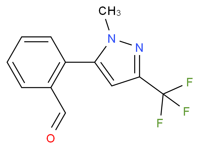 2-[1-methyl-3-(trifluoromethyl)-1H-pyrazol-5-yl]benzaldehyde_分子结构_CAS_898289-61-7)