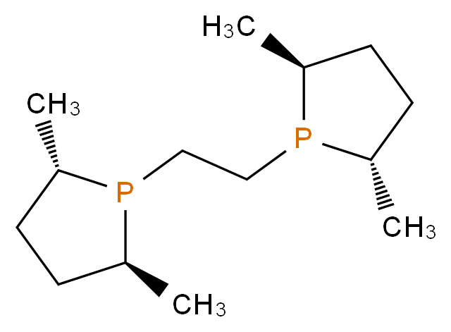 (-)-1,2-双[(2S,5S)-2,5-二甲基磷]乙烷_分子结构_CAS_136779-26-5)