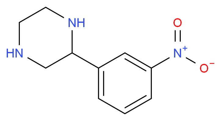 2-(3-nitrophenyl)piperazine_分子结构_CAS_65709-29-7