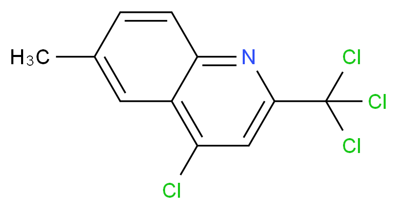 4-CHLORO-6-METHYL-2-TRICHLOROMETHYL-QUINOLINE_分子结构_CAS_93600-19-2)