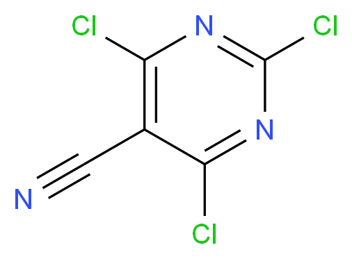 trichloropyrimidine-5-carbonitrile_分子结构_CAS_3029-64-9