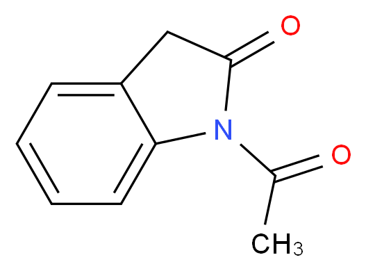 1-acetyl-2,3-dihydro-1H-indol-2-one_分子结构_CAS_21905-78-2