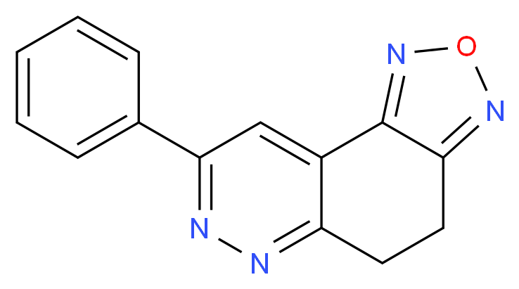 8-phenyl-4H,5H-[1,2,5]oxadiazolo[3,4-f]cinnoline_分子结构_CAS_302788-80-3