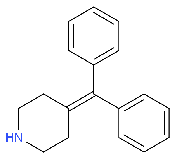 4-(Diphenylmethylene)piperidine_分子结构_CAS_50706-57-5)