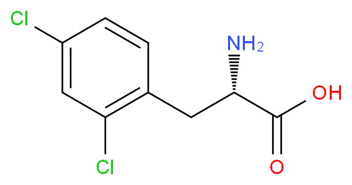 2,4-二氯-L-苯基丙氨酸_分子结构_CAS_111119-36-9)