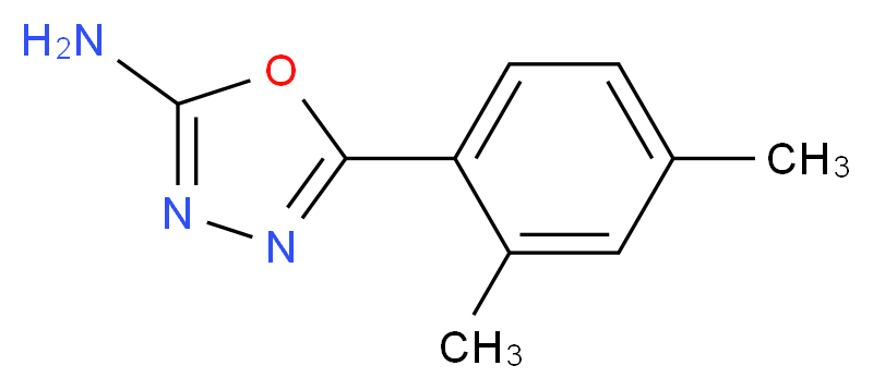 5-(2,4-dimethylphenyl)-1,3,4-oxadiazol-2-amine_分子结构_CAS_)