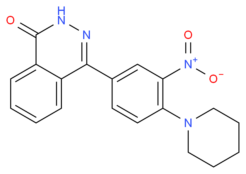 4-[3-Nitro-4-(piperidin-1-yl)phenyl]-1,2-dihydrophthalazin-1-one_分子结构_CAS_218144-45-7)