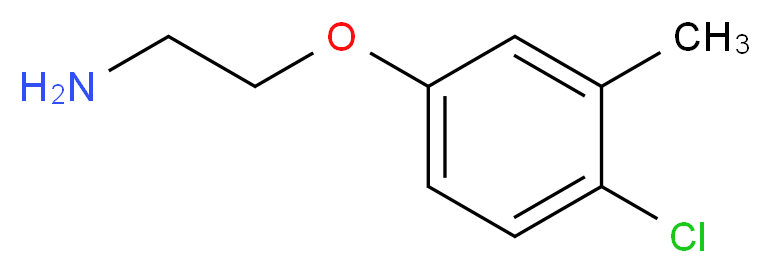 2-(4-Chloro-3-methyl-phenoxy)-ethylamine_分子结构_CAS_6487-87-2)