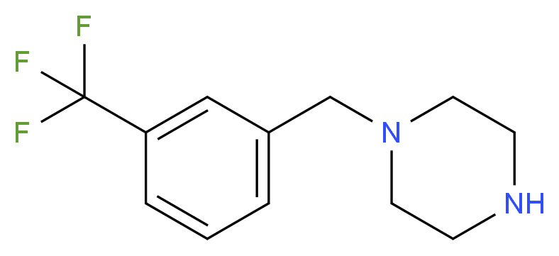 1-[3-(三氟甲基)苄基]哌嗪_分子结构_CAS_55513-16-1)