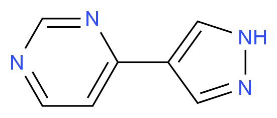 4-(1H-pyrazol-4-yl)pyrimidine_分子结构_CAS_28648-87-5