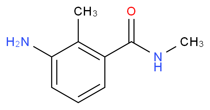 3-amino-N,2-dimethylbenzamide_分子结构_CAS_926254-13-9