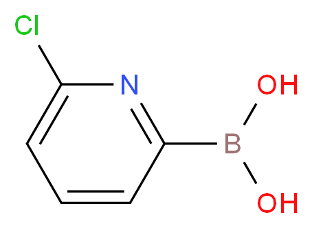 (6-chloropyridin-2-yl)boronic acid_分子结构_CAS_652148-90-8