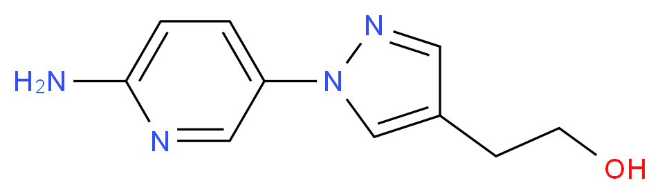 2-[1-(6-aminopyridin-3-yl)-1H-pyrazol-4-yl]ethanol_分子结构_CAS_)