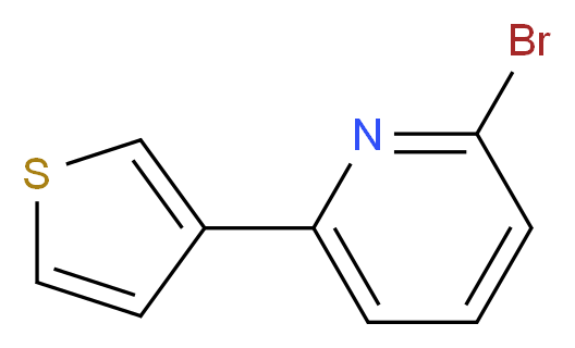 2-BroMo-6-(thiophen-3-yl)pyridine_分子结构_CAS_463337-00-0)