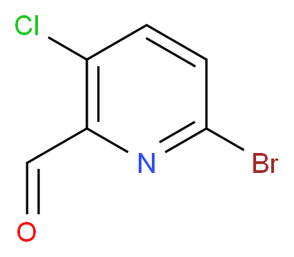 6-bromo-3-chloropicolinaldehyde_分子结构_CAS_1060815-74-8)