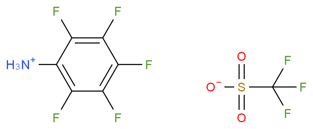 pentafluoroanilinium trifluoromethanesulfonate_分子结构_CAS_912823-79-1