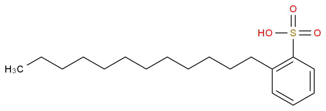 2-dodecylbenzene-1-sulfonic acid_分子结构_CAS_27176-87-0