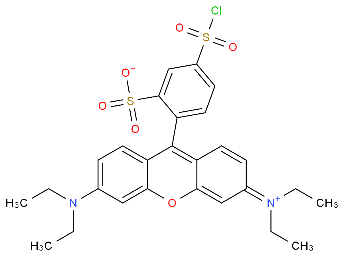 Sulforhodamine B acid chloride_分子结构_CAS_62796-29-6)