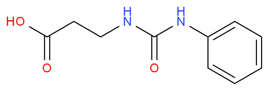 3-[(phenylcarbamoyl)amino]propanoic acid_分子结构_CAS_10250-66-5