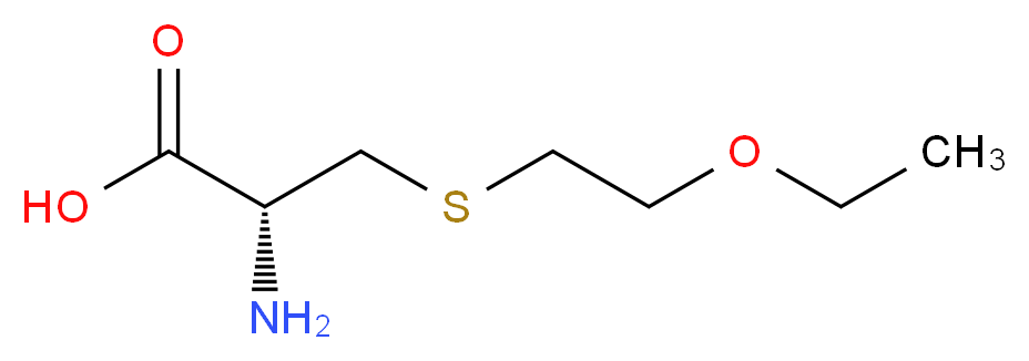 (2R)-2-amino-3-[(2-ethoxyethyl)sulfanyl]propanoic acid_分子结构_CAS_885457-17-0