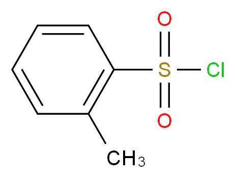 2-methylbenzene-1-sulfonyl chloride_分子结构_CAS_133-59-5