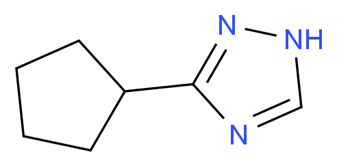 3-Cyclopentyl-1H-1,2,4-triazole_分子结构_CAS_1210317-84-2)