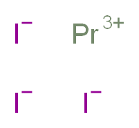 碘化镨(III), 超干_分子结构_CAS_13813-23-5)