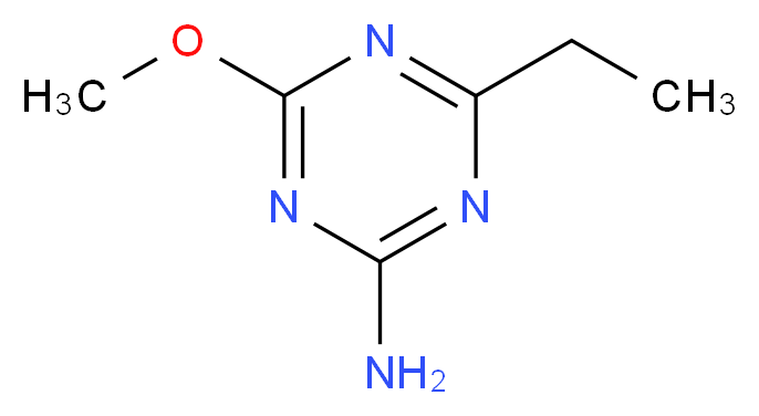 4-ethyl-6-methoxy-1,3,5-triazin-2-amine_分子结构_CAS_701-78-0