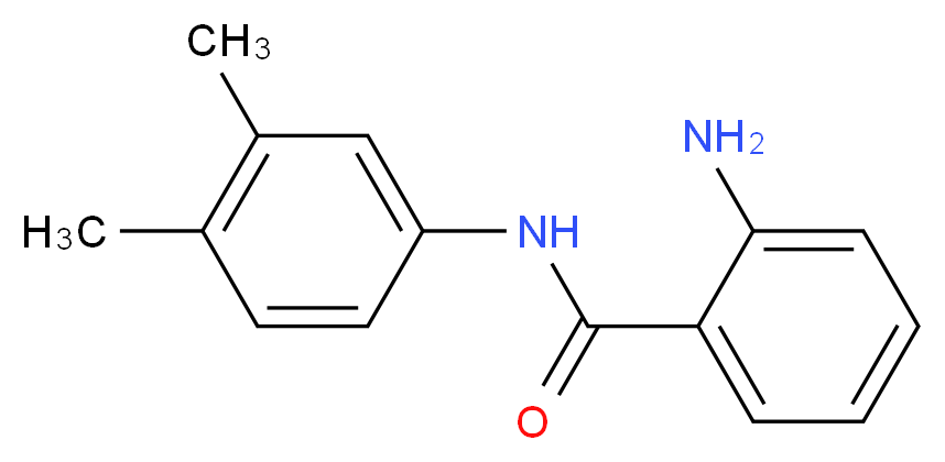 2-amino-N-(3,4-dimethylphenyl)benzamide_分子结构_CAS_102630-81-9