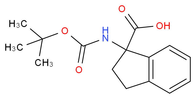 Boc-1-aminoindan-1-carboxylic acid_分子结构_CAS_)