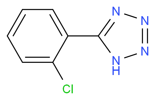 5-(2-chlorophenyl)-1H-1,2,3,4-tetrazole_分子结构_CAS_50907-46-5