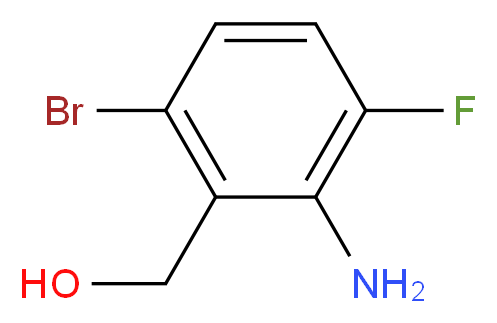 (2-Amino-6-bromo-3-fluorophenyl)methanol_分子结构_CAS_1227958-14-6)