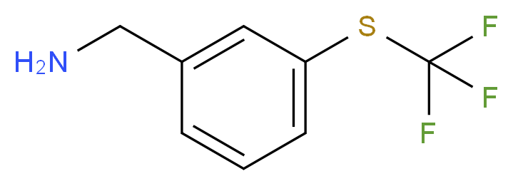 {3-[(trifluoromethyl)sulfanyl]phenyl}methanamine_分子结构_CAS_234450-33-0