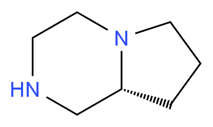 (8aR)-octahydropyrrolo[1,2-a]piperazine_分子结构_CAS_93643-24-4