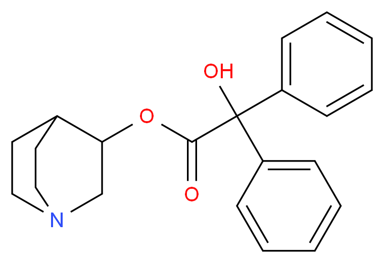 R-QUINUCLIDINYL BENZILATE_分子结构_CAS_6581-06-2)