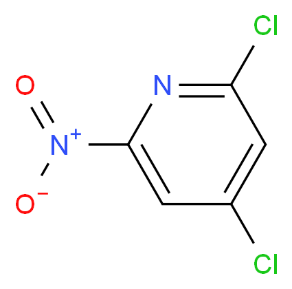 2,4-Dichloro-6-nitropyridine_分子结构_CAS_1379337-73-1)