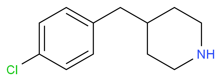 4-(4-CHLOROBENZYL)-PIPERIDINE_分子结构_CAS_36938-76-8)