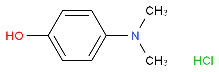 4-(Dimethylamino)phenol hydrochloride_分子结构_CAS_5882-48-4)